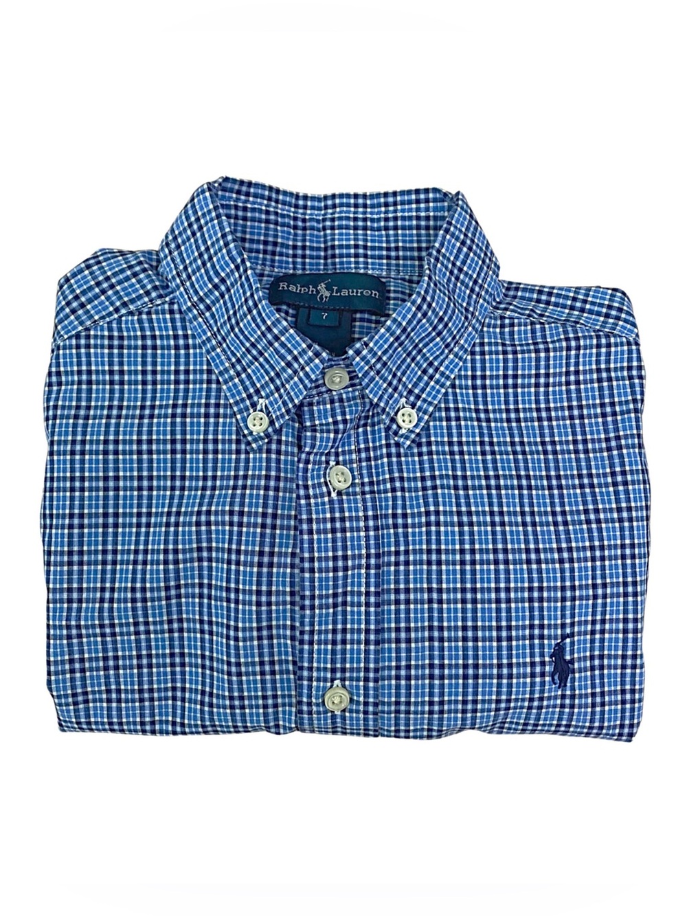 Ralph Lauren 100% Cotton Long Sleeve Shirt Size 7